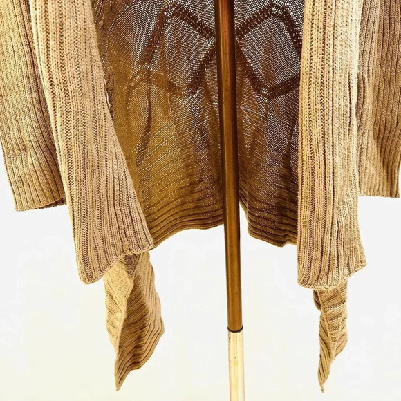 MERONA Women Long Sleeve Open Front Brown Casual Cardigan Sweater Size Small - Picture 5 of 15